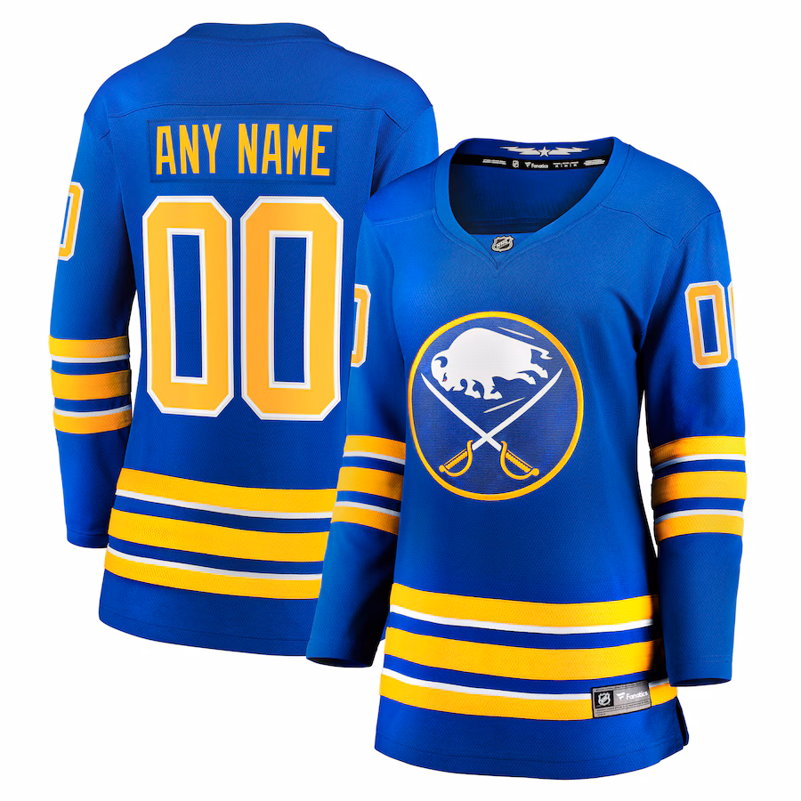 Women's Buffalo Sabres Fanatics Royal Home Breakaway Custom Jersey - Puhuasuan