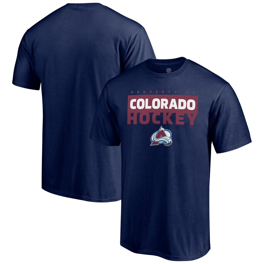 Men's Colorado Avalanche Navy Gain Ground T-Shirt - Puhuasuan