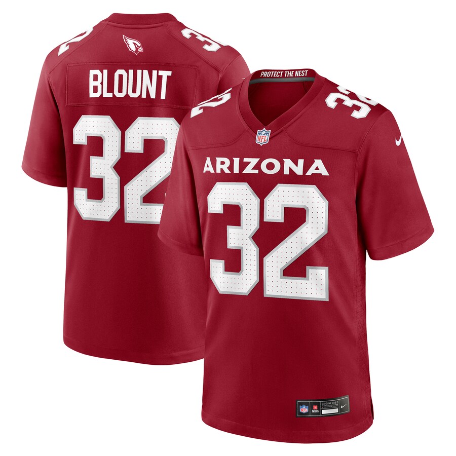 Men's Arizona Cardinals Joey Blount Nike  Cardinal  Game Jersey - Puhuasuan
