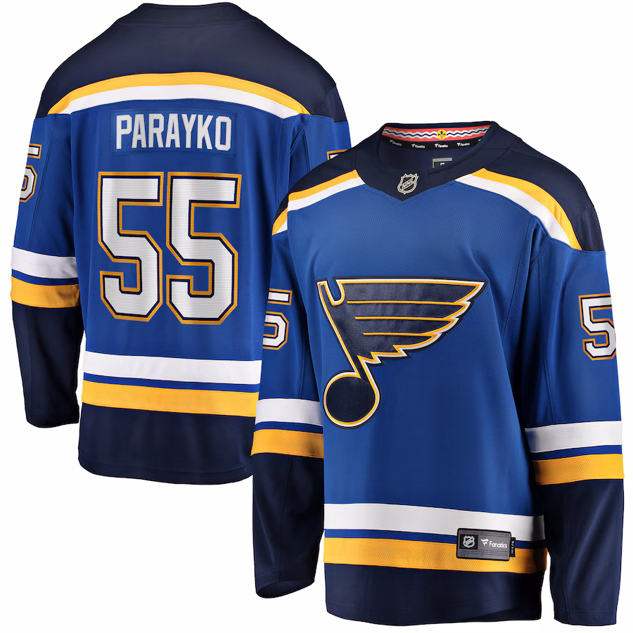 Men's St. Louis Blues Colton Parayko Fanatics Blue Home Breakaway Player Jersey - Puhuasuan