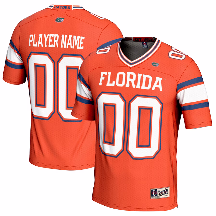 Florida Gators GameDay Greats Youth NIL Pick-A-Player Football Jersey - Orange - Puhuasuan