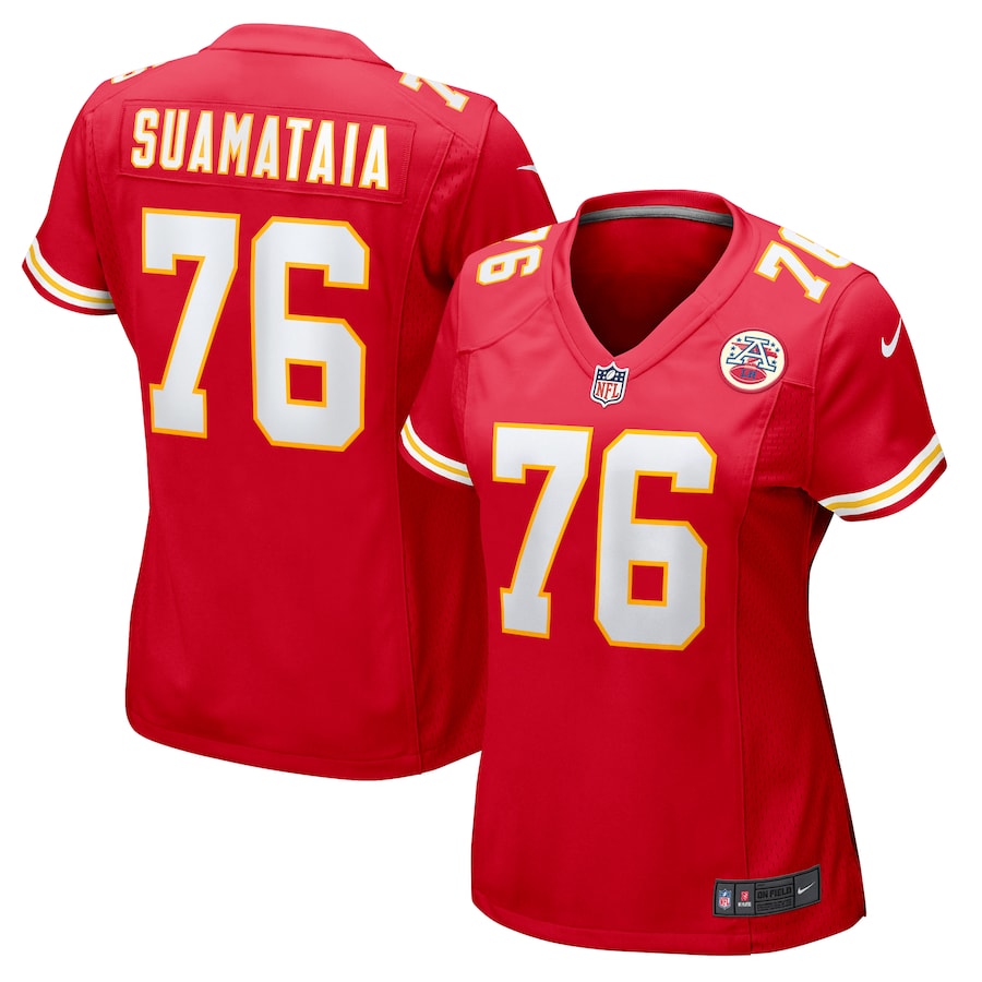 Women's Kansas City Chiefs Kingsley Suamataia Nike Red Game Jersey - Puhuasuan