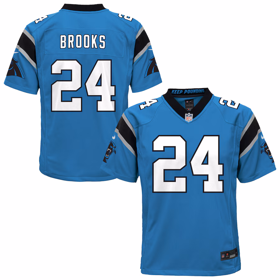 Youth Carolina Panthers Jonathon Brooks Nike Blue Alternate Game Jersey - Puhuasuan