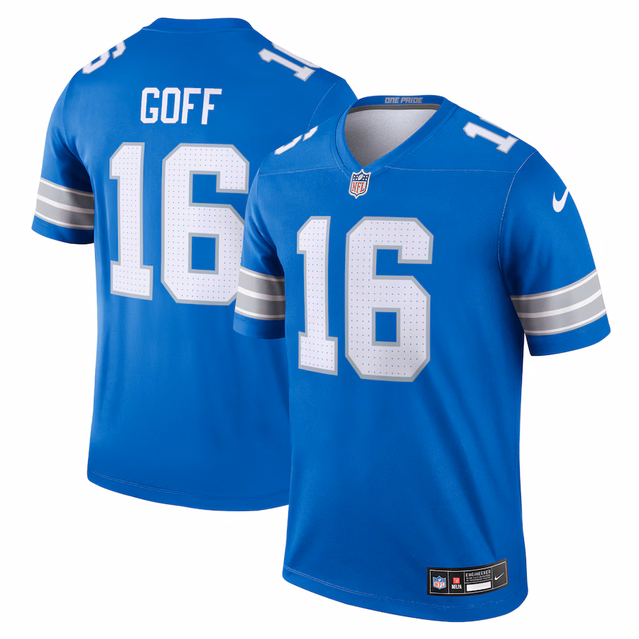 Men's Detroit Lions Jared Goff Nike Blue Legend Jersey - Puhuasuan
