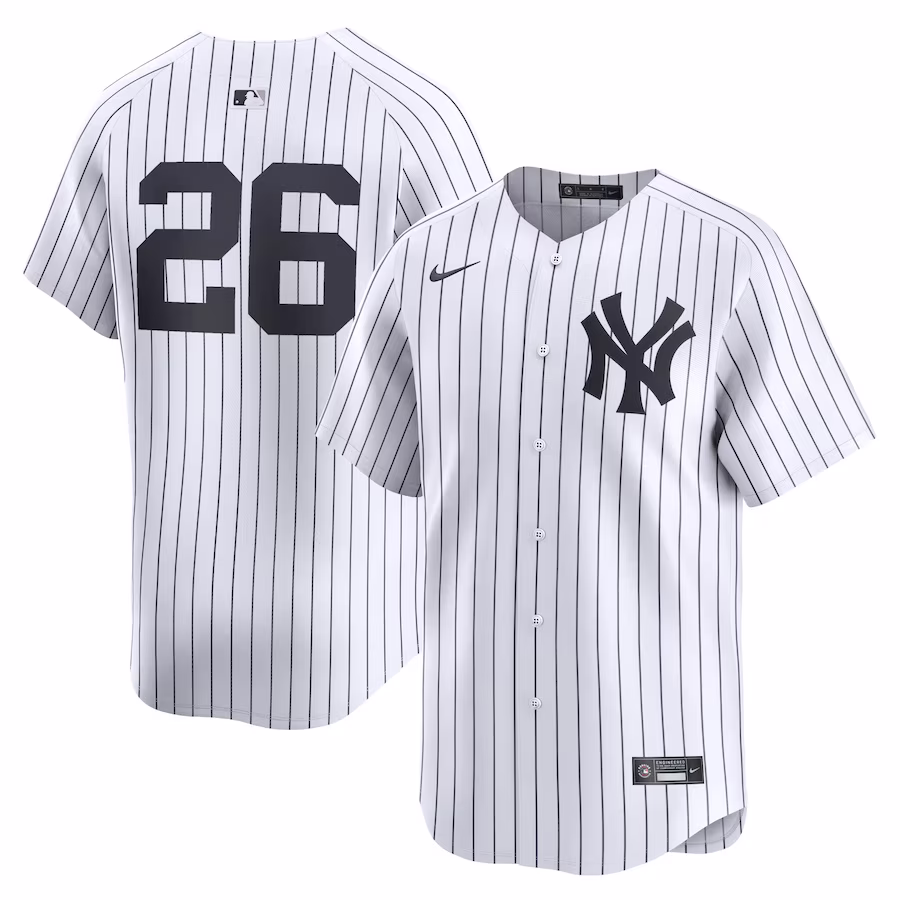 Men's New York Yankees DJ LeMahieu Nike White Home Limited Player Jersey - Puhuasuan