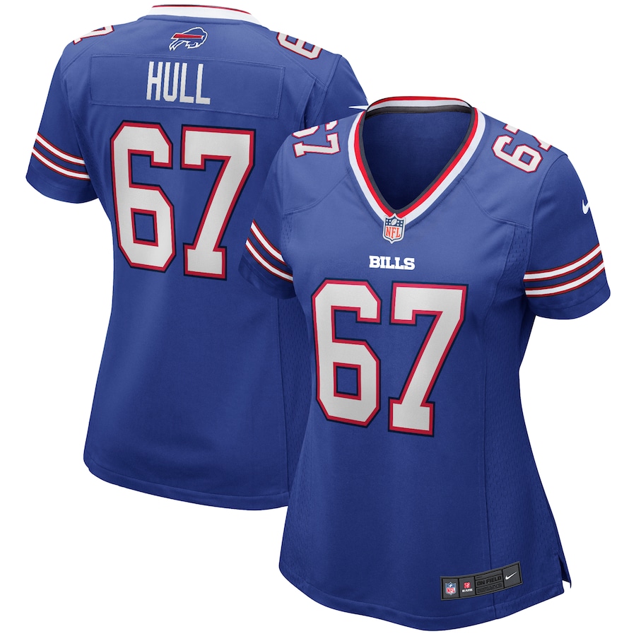 Women's Buffalo Bills Kent Hull Nike Royal Game Retired Player Jersey - Puhuasuan