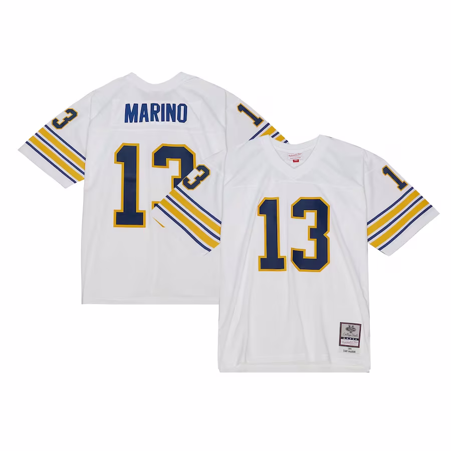 Dan Marino Pitt Panthers Mitchell & Ness 1981 Legacy Jersey - White - Puhuasuan