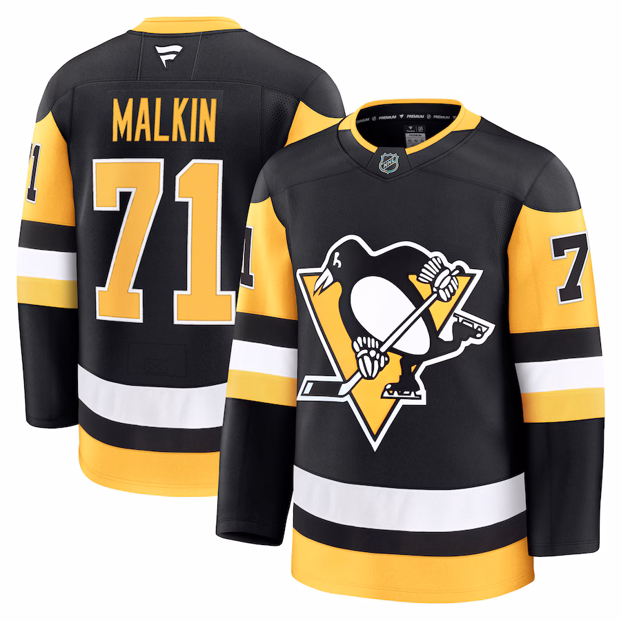 Men's Pittsburgh Penguins Evgeni Malkin Fanatics Black Home Premium Jersey - Puhuasuan