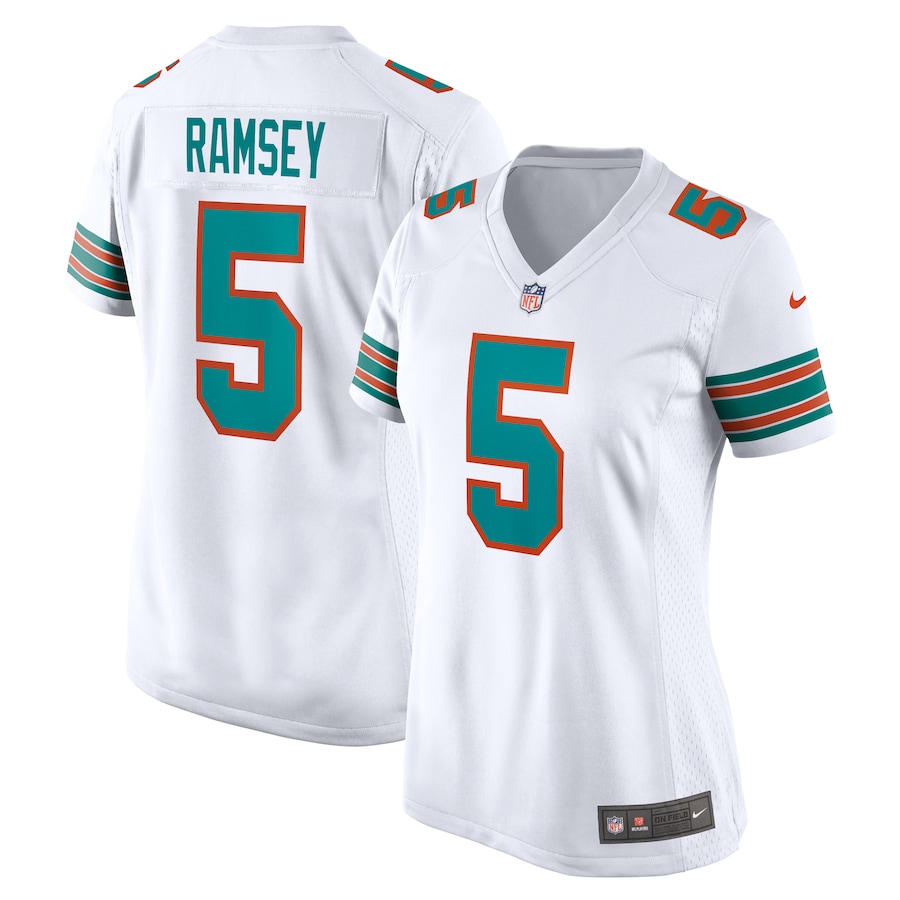 Women's Miami Dolphins Jalen Ramsey Nike White Alternate Game Jersey - Puhuasuan