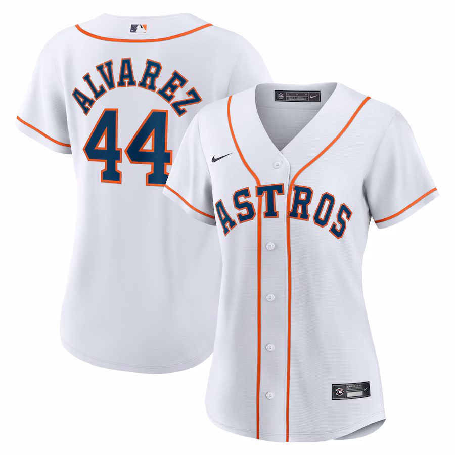 Women's Houston Astros Yordan Alvarez Nike White Home Replica Jersey - Puhuasuan