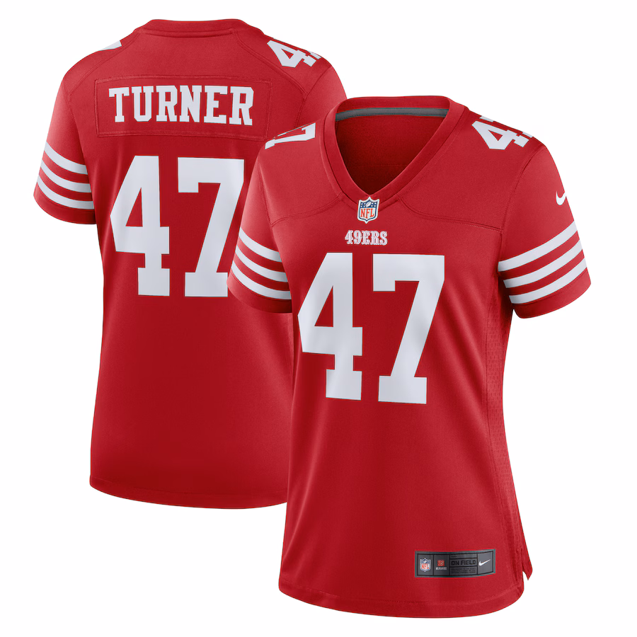 Women's San Francisco 49ers Ezekiel Turner Nike  Scarlet Team Game Jersey - Puhuasuan