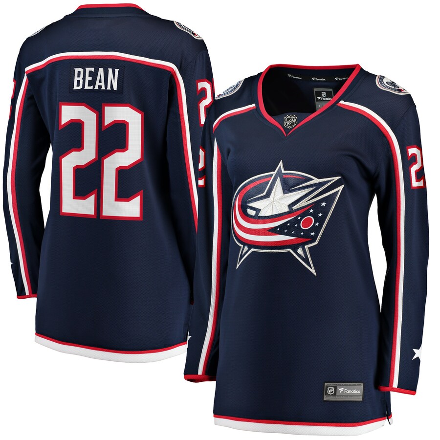 Women's Columbus Blue Jackets Jake Bean Fanatics Branded Navy Home Breakaway Player Jersey - Puhuasuan