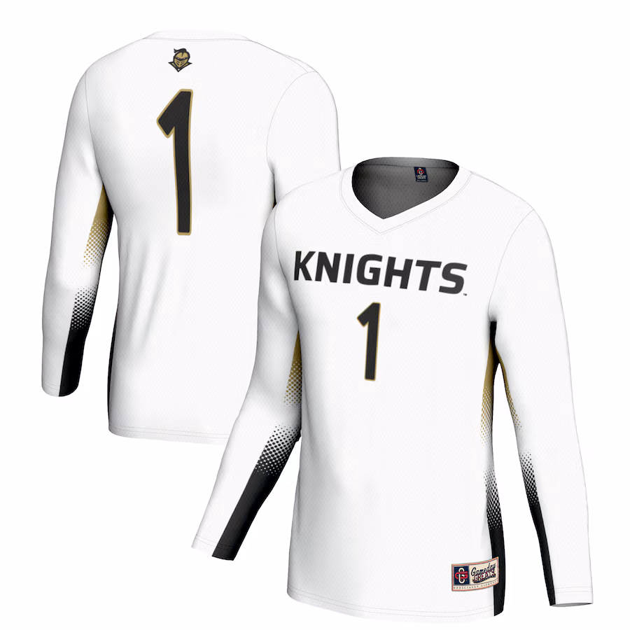 Unisex GameDay Greats #1 White UCF Knights Lightweight Volleyball Jersey - Puhuasuan