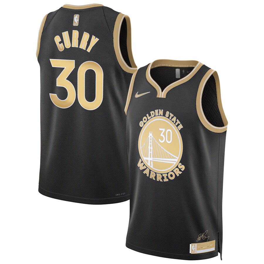 Unisex Golden State Warriors Stephen Curry Nike Black  Select Series Swingman Jersey - Puhuasuan