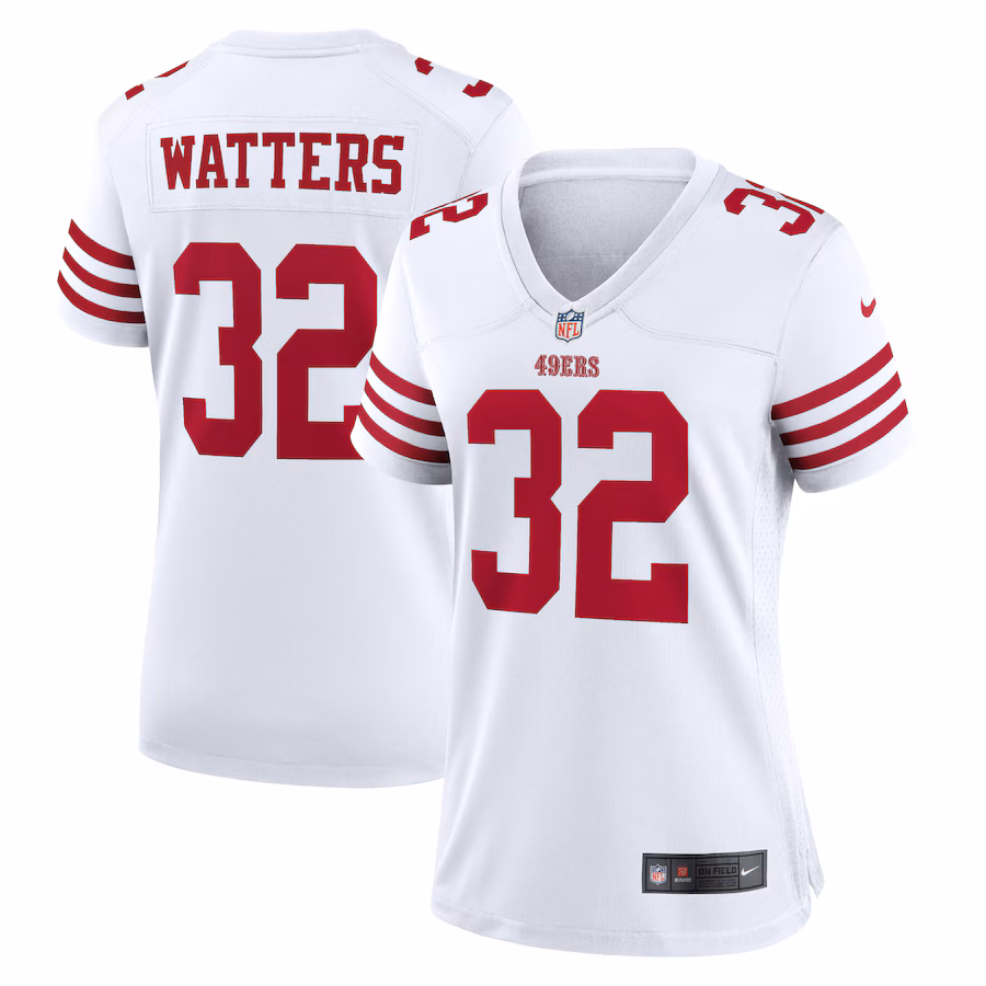 Women's San Francisco 49ers Ricky Watters Nike White Retired Player Game Jersey - Puhuasuan