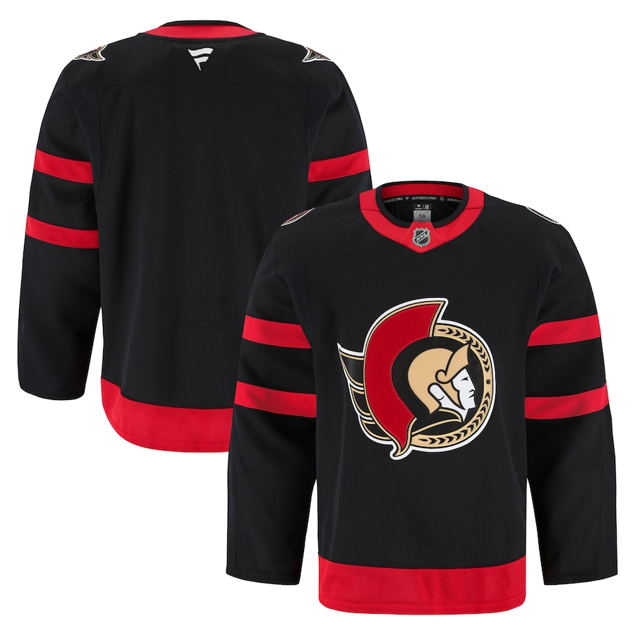 Men's Ottawa Senators Fanatics Black Home Authentic Pro Jersey - Puhuasuan