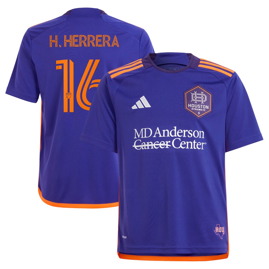 Youth Houston Dynamo FC Héctor Herrera adidas Purple 2024 Still Holdin' Replica Player Jersey - Puhuasuan