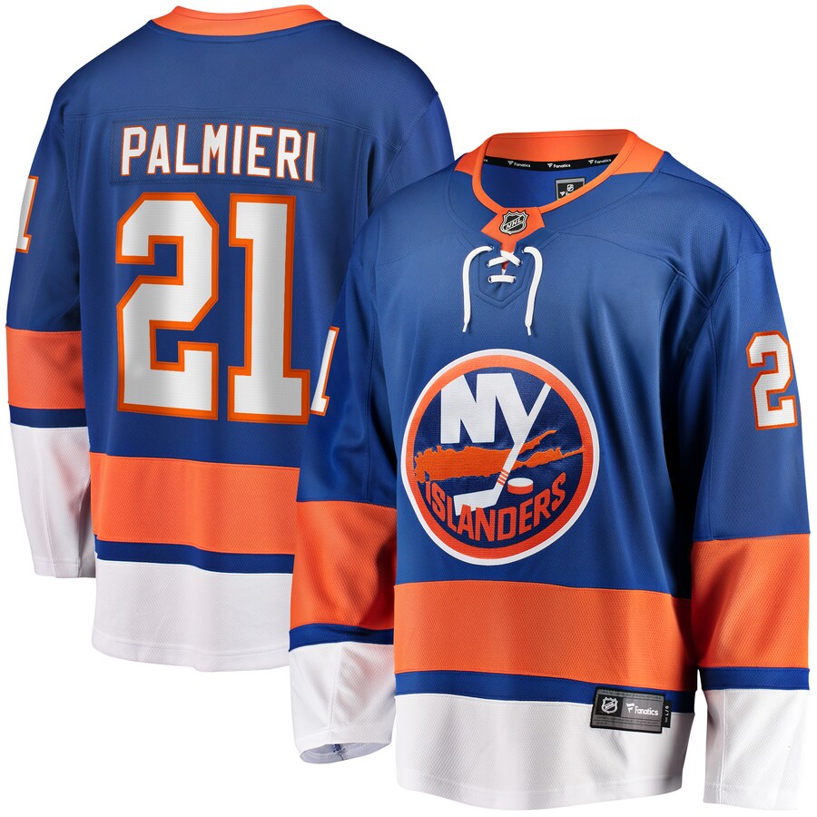 Men's New York Islanders Kyle Palmieri Fanatics Branded Royal 2017/18 Home Breakaway Replica Jersey - Puhuasuan