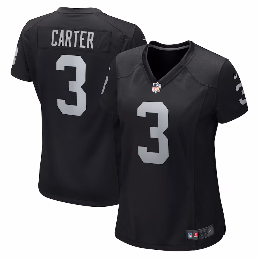 Women's Las Vegas Raiders DeAndre Carter Nike Black Game Player Jersey - Puhuasuan