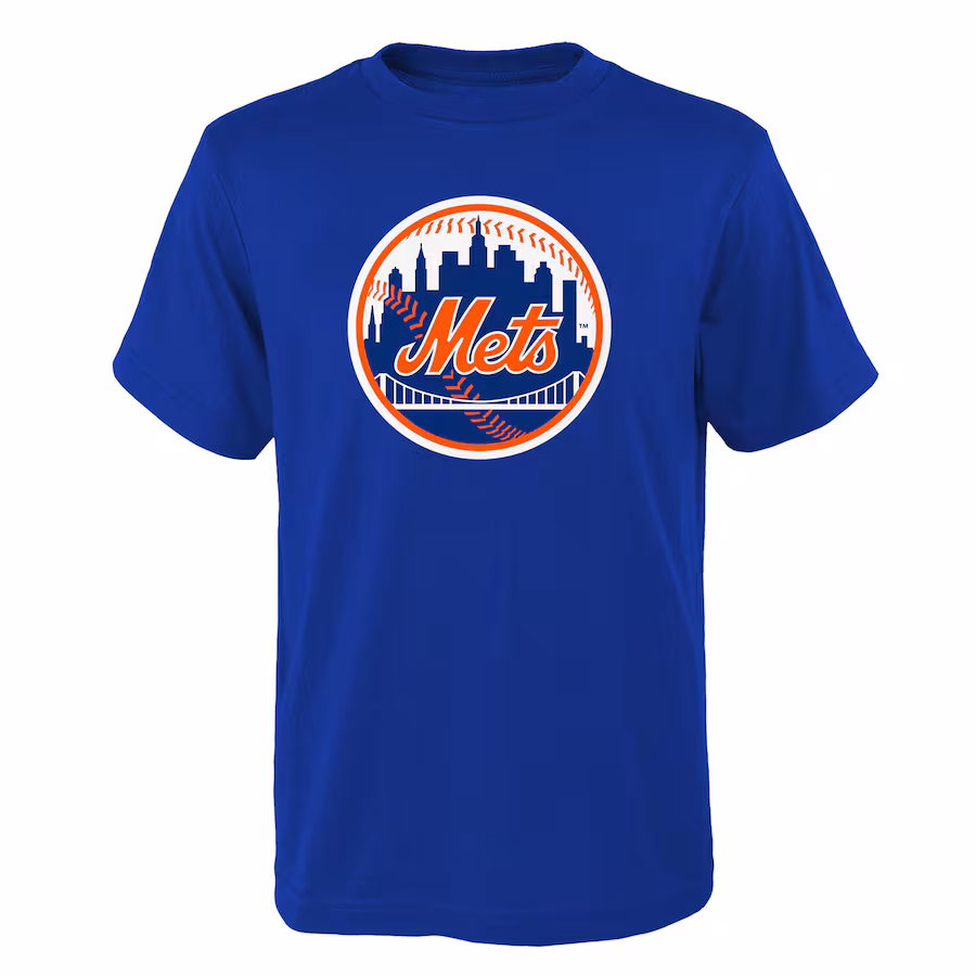 Youth New York Mets Royal Logo Primary Team T-Shirt - Puhuasuan