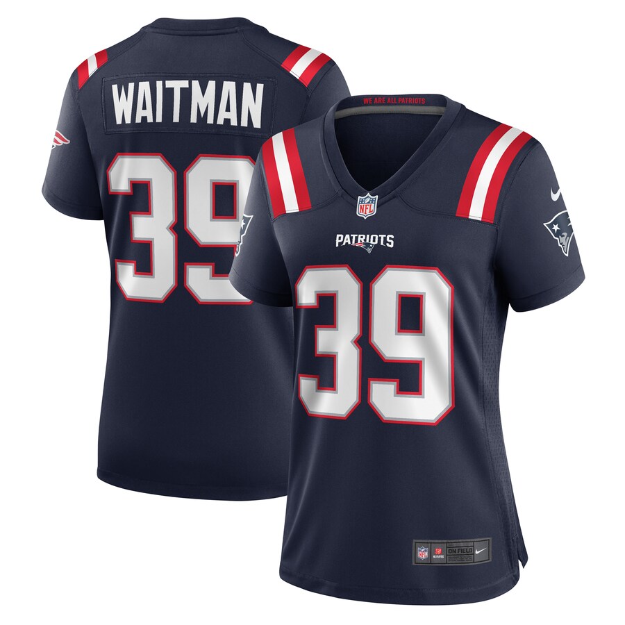 Women's New England Patriots Corliss Waitman Nike  Navy Team Game Jersey - Puhuasuan