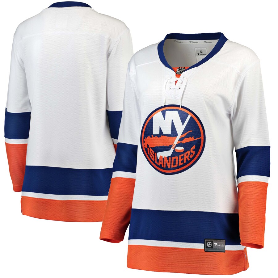 Women's New York Islanders Fanatics Branded White Away Breakaway Jersey - Puhuasuan