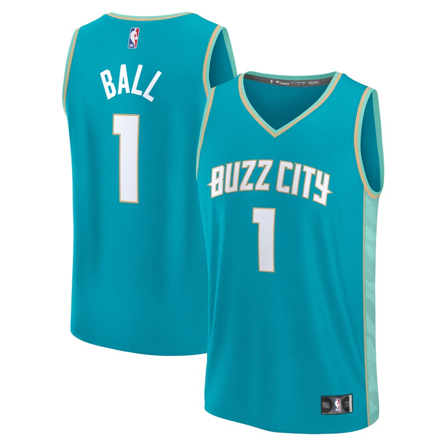 Men's Charlotte Hornets LaMelo Ball Fanatics Teal Fast Break Jersey - City Edition - Puhuasuan