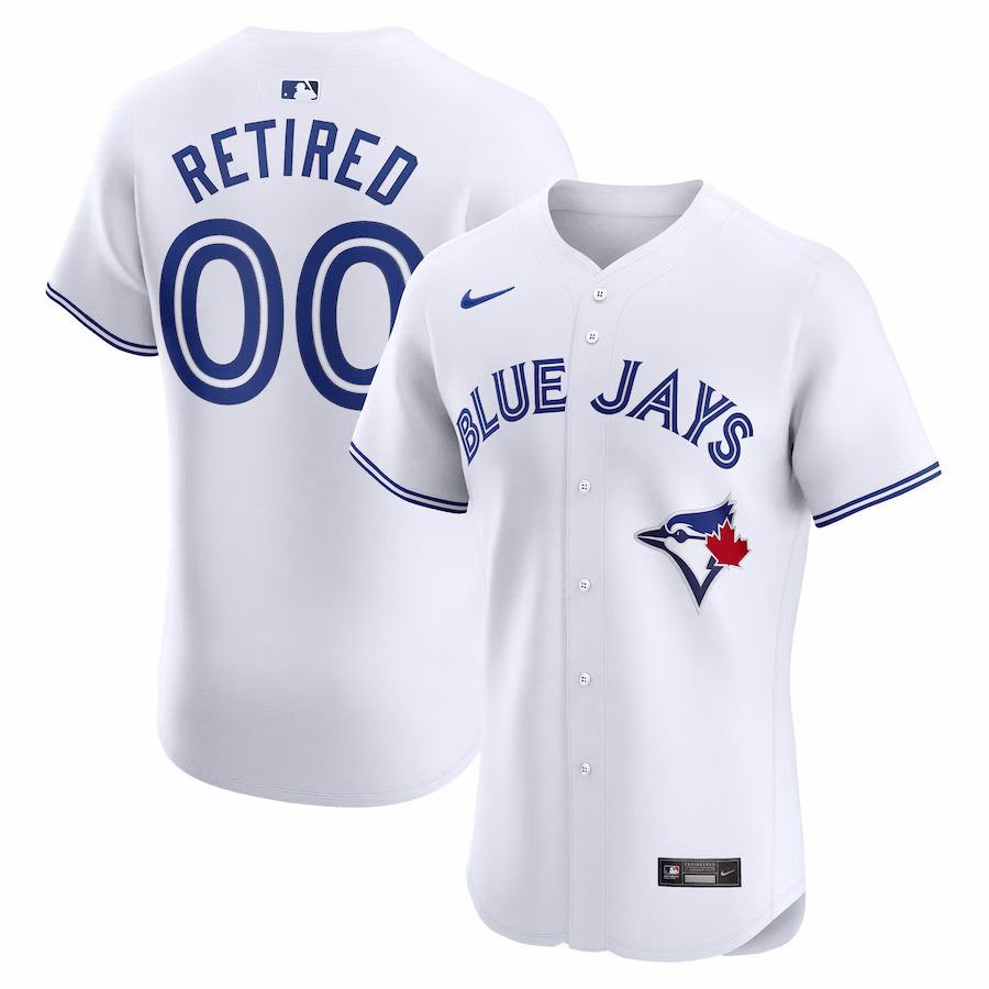 Men's Toronto Blue Jays Nike White Home Elite Pick-A-Player Retired Roster Jersey - Puhuasuan