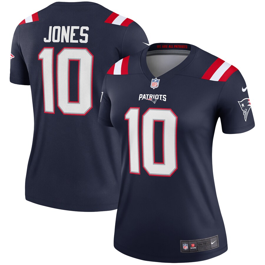 Women's New England Patriots Mac Jones Nike Navy Legend Jersey - Puhuasuan