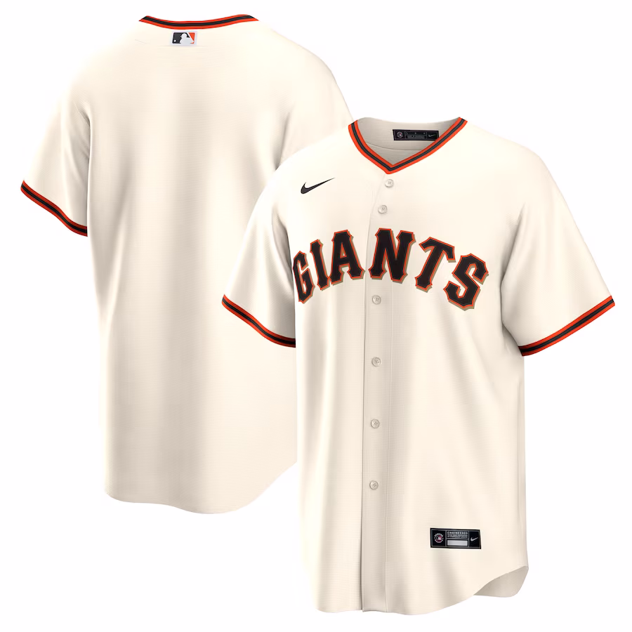 Men's San Francisco Giants Nike Cream Home Blank Replica Jersey - Puhuasuan