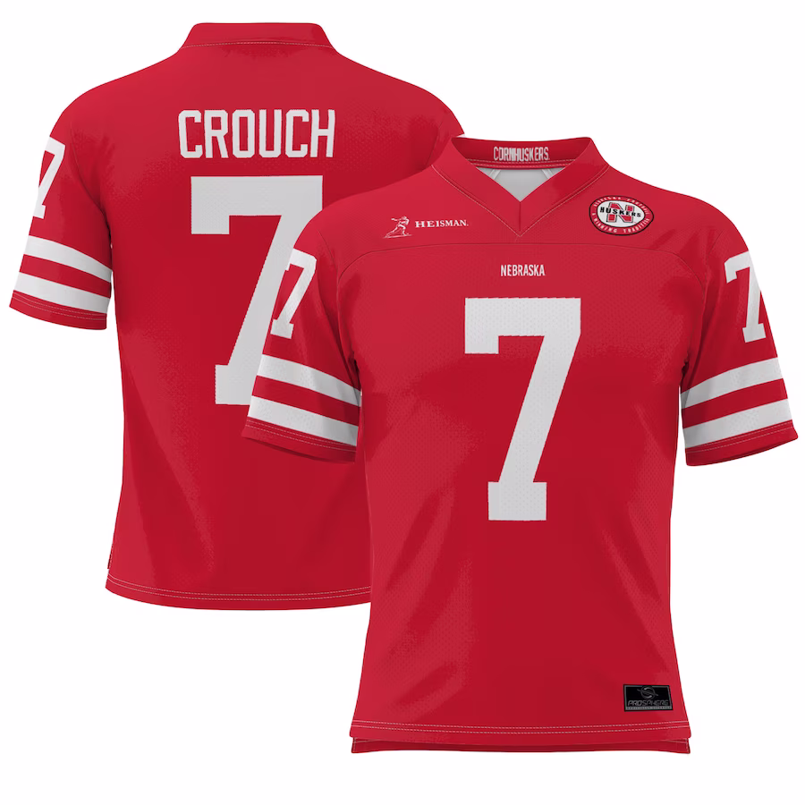 Eric Crouch Nebraska Huskers GameDay Greats Youth Heisman Football Jersey - Scarlet - Puhuasuan
