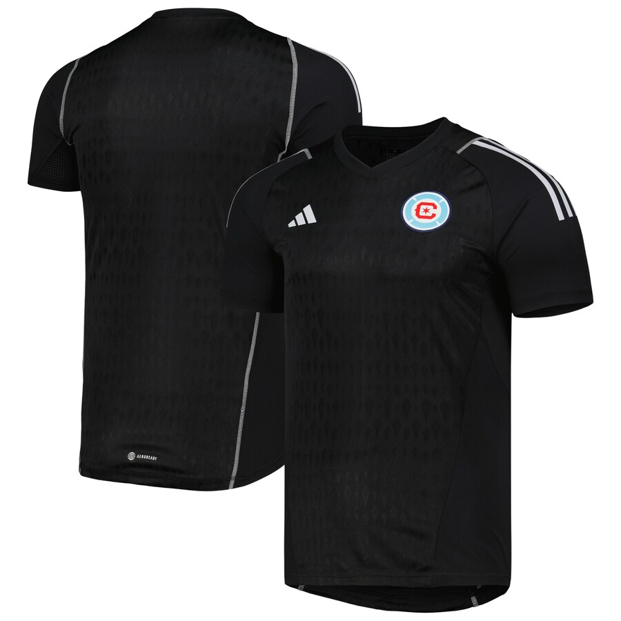 Men's Chicago Fire adidas Black 2023 Replica Goalkeeper Jersey - Puhuasuan