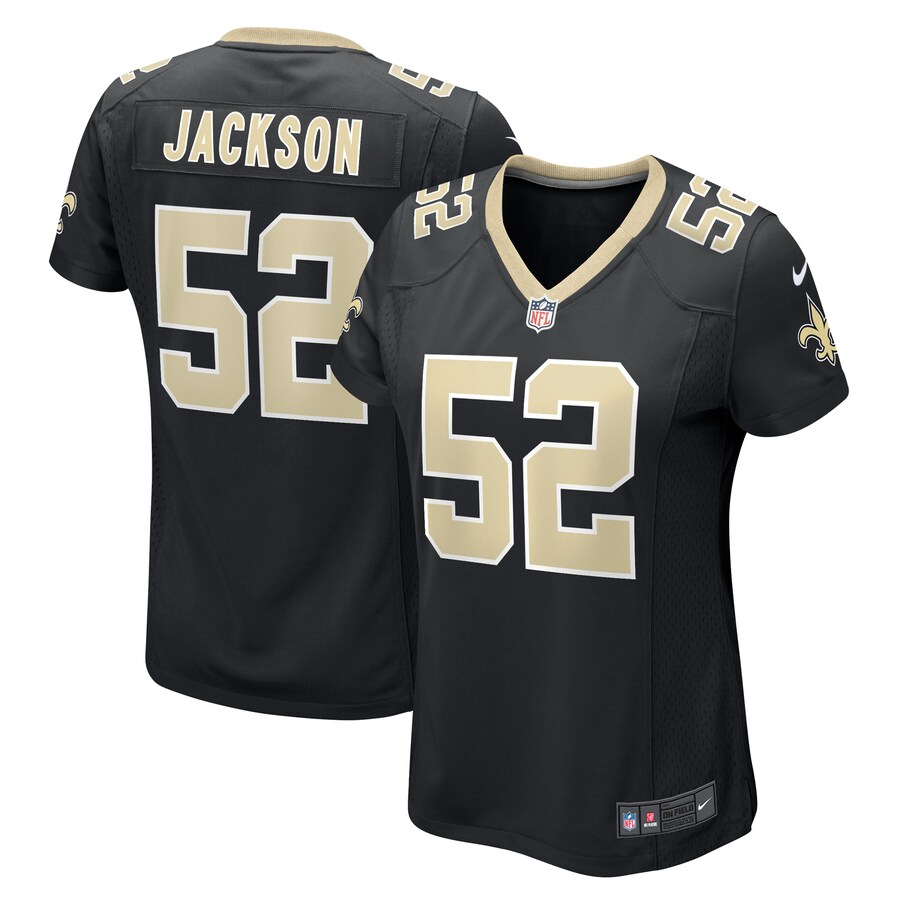Women's New Orleans Saints D'Marco Jackson Nike Black Game Player Jersey - Puhuasuan