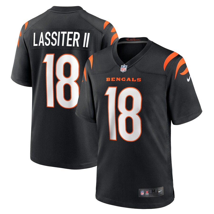 Men's Cincinnati Bengals Kwamie Lassiter II Nike Black Game Player Jersey - Puhuasuan