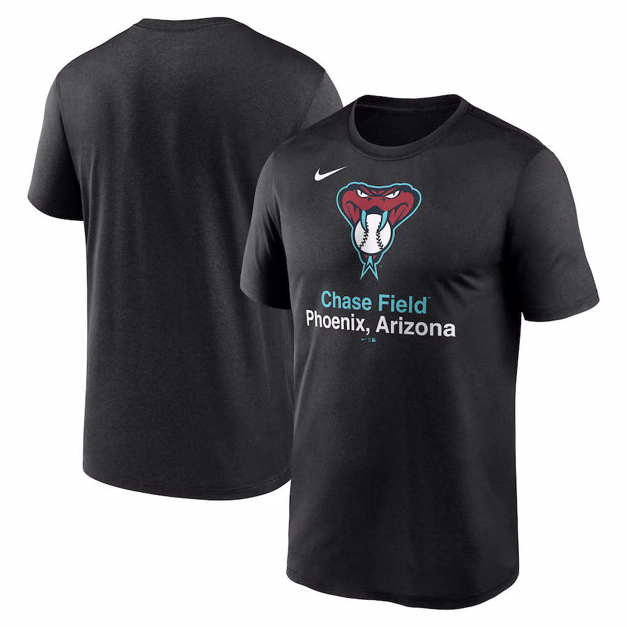 Men's Arizona Diamondbacks Nike Black Stadium Legend Performance T-Shirt - Puhuasuan