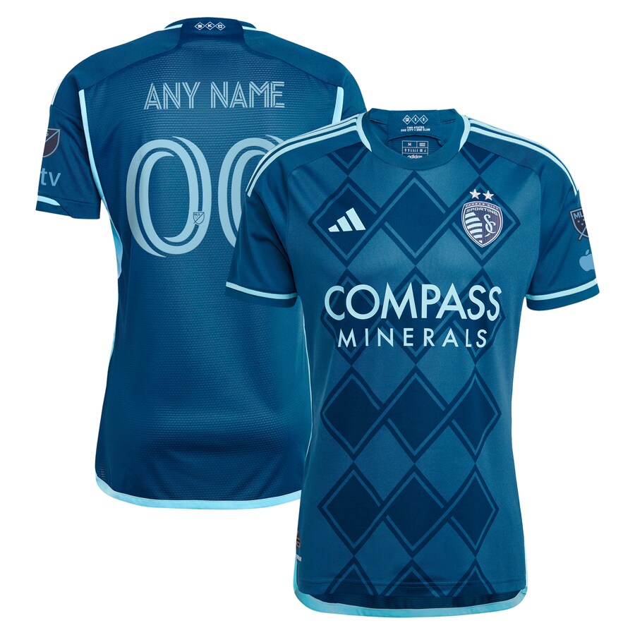 Men's Sporting Kansas City  adidas Navy 2024 Diamonds Our Forever Authentic Custom Jersey - Puhuasuan