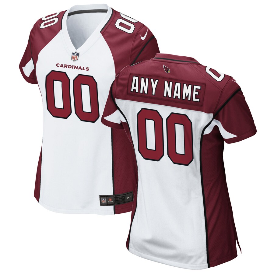 Women's Nike White Arizona Cardinals Custom Game Jersey - Puhuasuan
