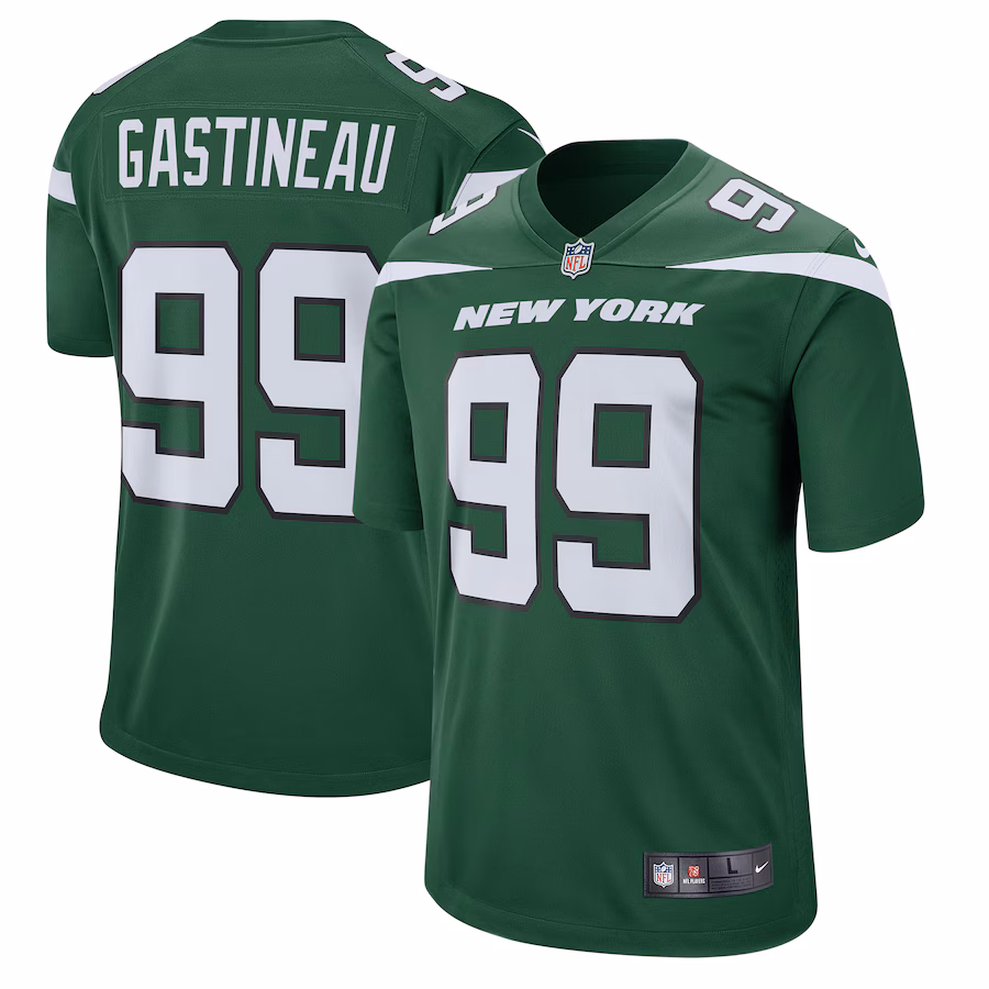 Men's New York Jets Mark Gastineau Nike Gotham Green Retired Player Game Jersey - Puhuasuan