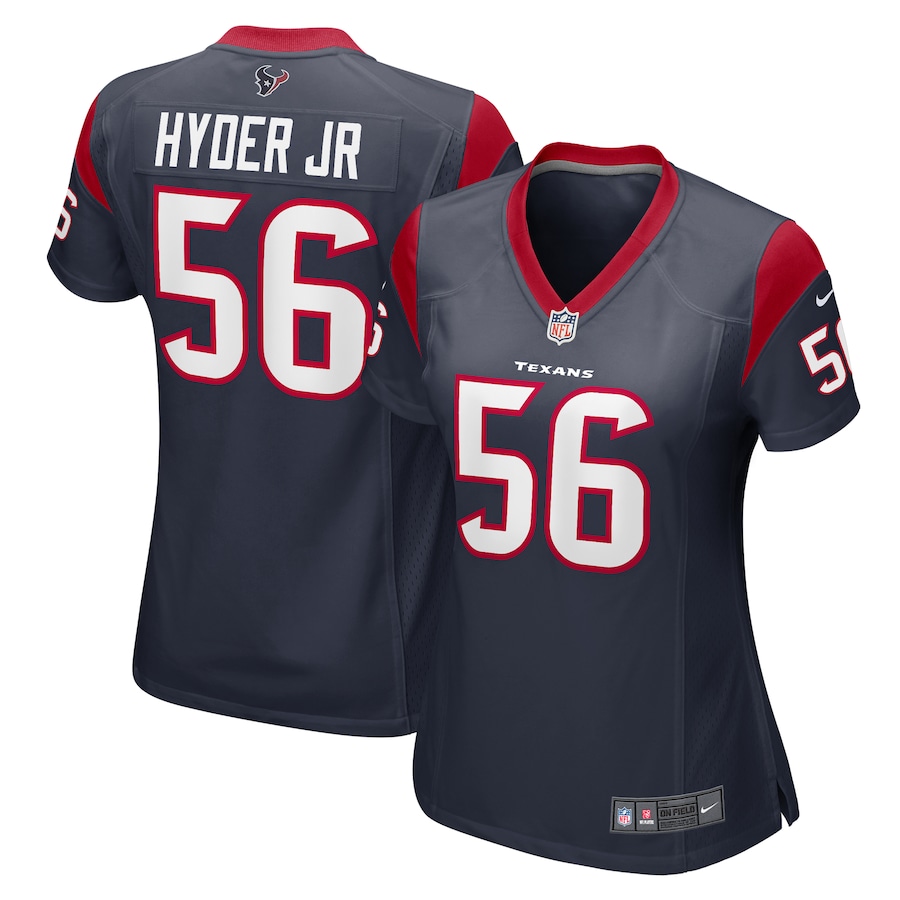 Women's Houston Texans Kerry Hyder Jr. Nike  Navy  Game Jersey - Puhuasuan