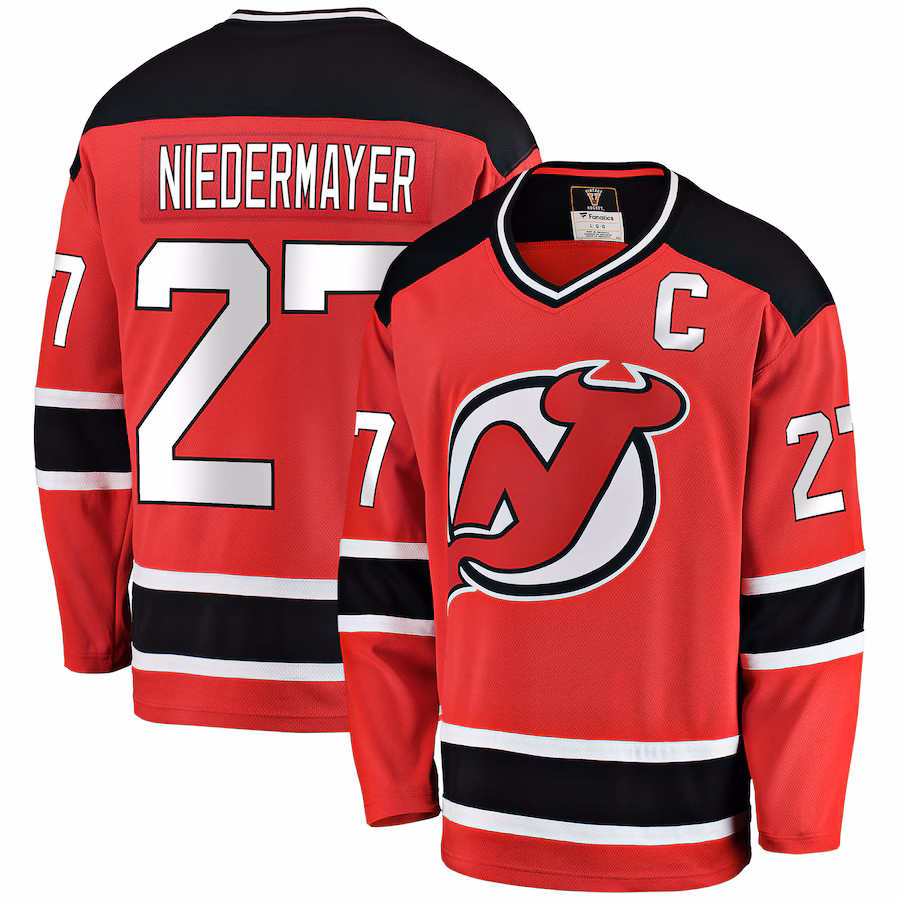 Men's New Jersey Devils Scott Niedermayer Fanatics Red Premier Breakaway Retired Player Jersey - Puhuasuan