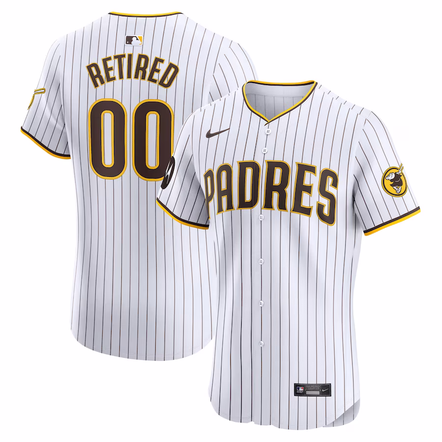 Men's San Diego Padres Nike White Home Elite Pick-A-Player Retired Roster Patch Jersey - Puhuasuan