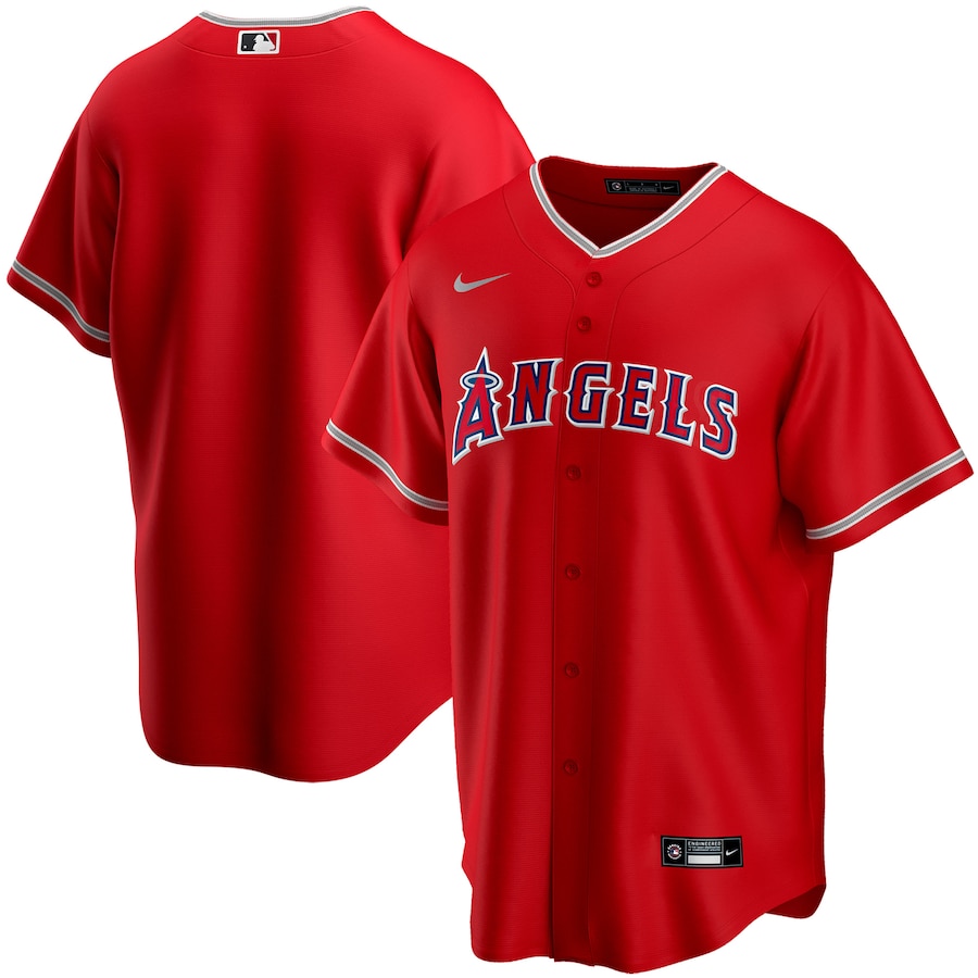 Youth Los Angeles Angels Nike Red Alternate Replica Team Jersey - Puhuasuan