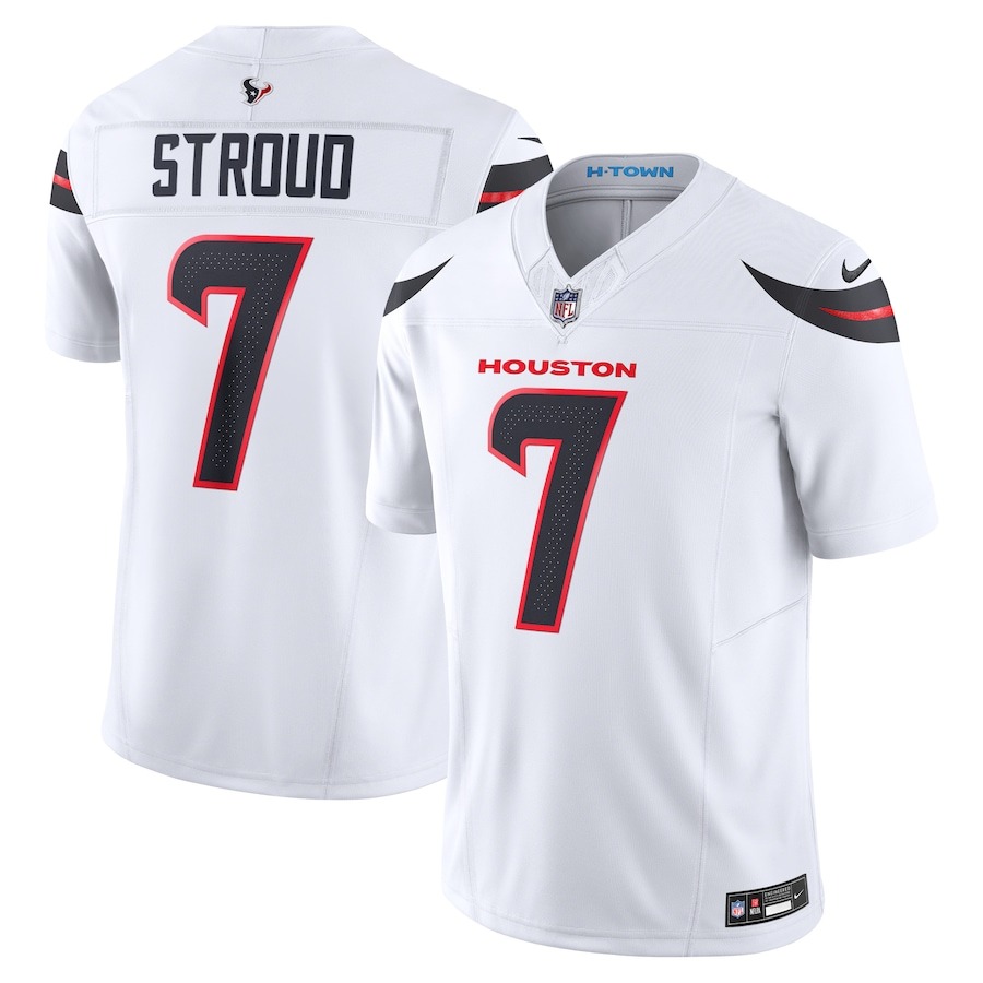 Men's Houston Texans C.J. Stroud Nike White Vapor F.U.S.E. Limited Jersey - Puhuasuan