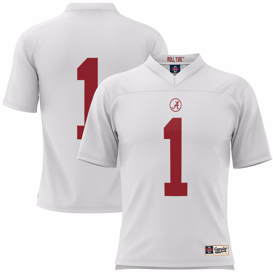 Youth GameDay Greats #1 White Alabama Crimson Tide Football Jersey - Puhuasuan