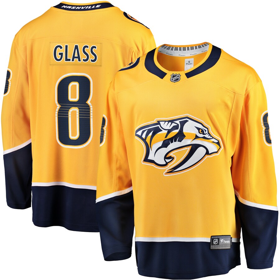 Men's Nashville Predators Cody Glass Fanatics Branded Gold Home Breakaway Player Jersey - Puhuasuan