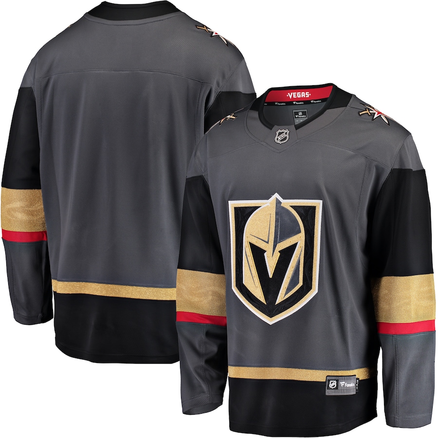 Men's Vegas Golden Knights Fanatics Gray Breakaway Alternate Jersey - Puhuasuan
