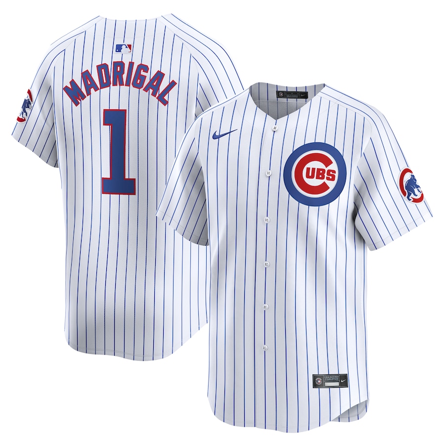 Men's Chicago Cubs Nick Madrigal Nike White Home Limited Player Jersey - Puhuasuan