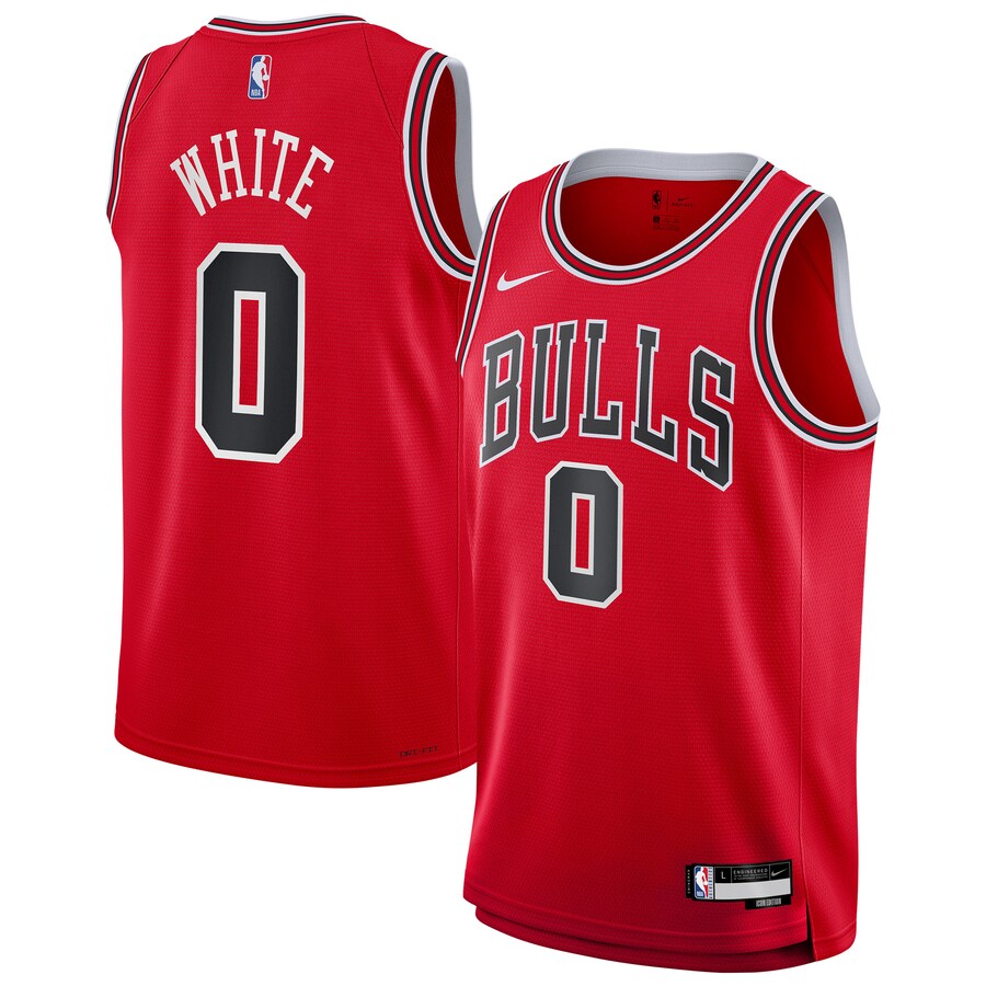 Youth Chicago Bulls Coby White Red Swingman Jersey - Icon Edition - Puhuasuan