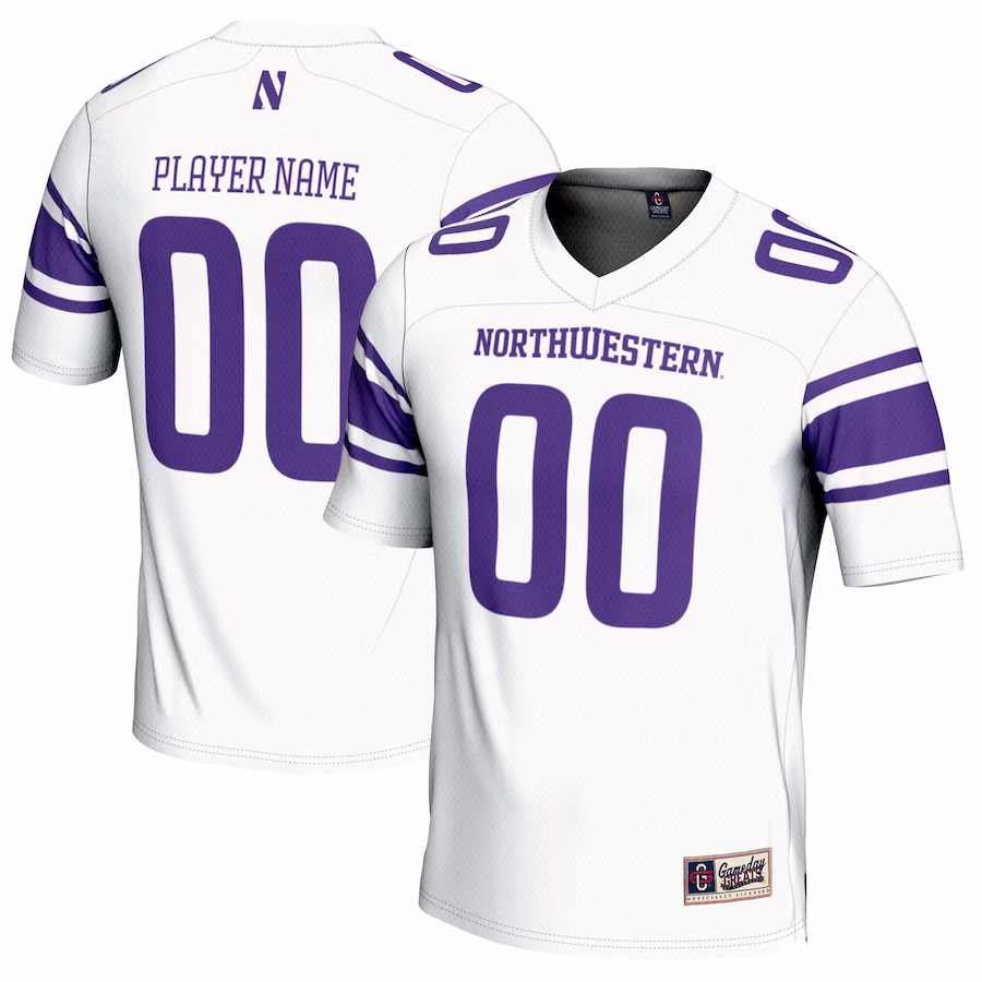 Northwestern Wildcats GameDay Greats Youth NIL Pick-A-Player Football Jersey - White - Puhuasuan