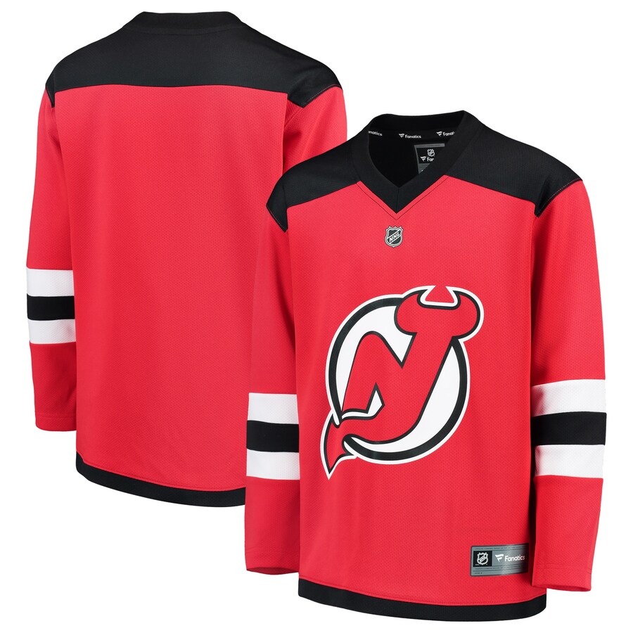 Youth New Jersey Devils Fanatics Branded Red Home Replica Blank Jersey - Puhuasuan